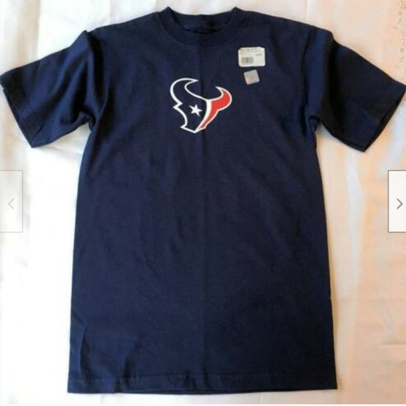 Reebok Houston Texans T shirt NFL Football Navy Size Small NEW - Picture 1 of 4